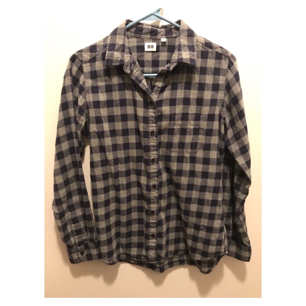 Uniqlo plaid shirt